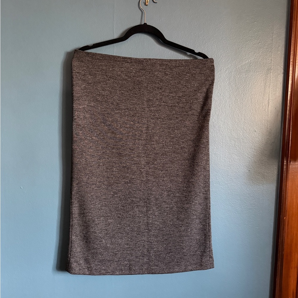 Loft Charcoal Gray Women's Pencil Skirt, L
